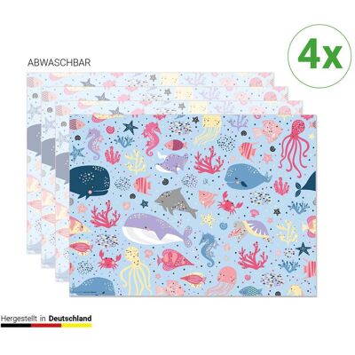 CoverYourDesk, Tischset, Tischset Bunte Meereswelt CoverYourDesk, Tischset, Tischset Bunte Meereswelt