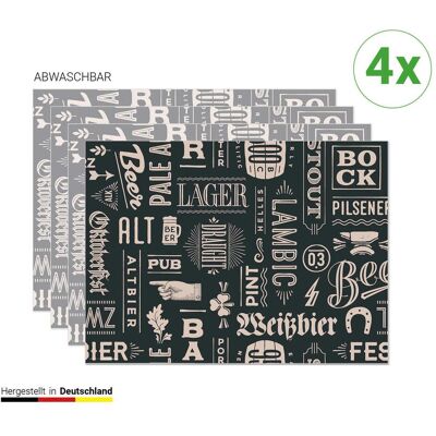 CoverYourDesk, Tischset, Tischset Biersorten CoverYourDesk, Tischset, Tischset Biersorten