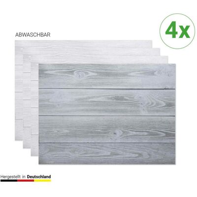 CoverYourDesk - Tischset Graue Holzbretter Hintergrund CoverYourDesk - Tischset Graue Holzbretter Hintergrund