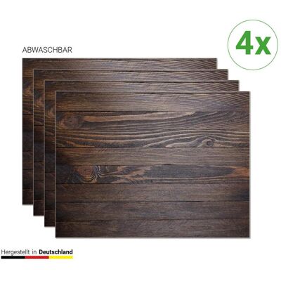 CoverYourDesk - Tischset Holzoptik dunkelbraun - table mat CoverYourDesk - Tischset Holzoptik dunkelbraun - table mat