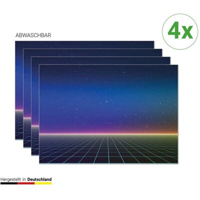 CoverYourDesk, Tischset, Tischset Retro Synthwave CoverYourDesk, Tischset, Tischset Retro Synthwave