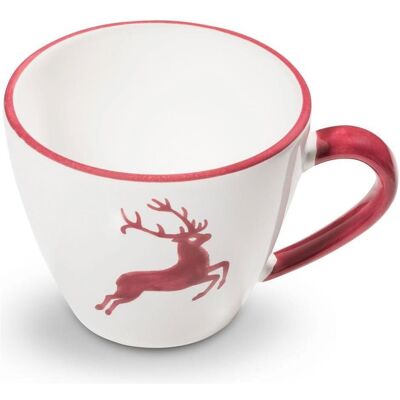 Gmundner Keramik Roter Hirsch, Tasse, Rot Gmundner Keramik Roter Hirsch, Tasse, Rot