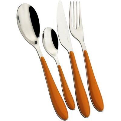 Bugatti ggou023 F50 Gioia Cutlery Set 24Piece Tableware SandSteel Orange 22 x 8 x 30 cm, Besteck, Orange Bugatti ggou023 F50 Gioia Cutlery Set 24Piece Tableware SandSteel Orange 22 x 8 x 30 cm, Besteck, Orange