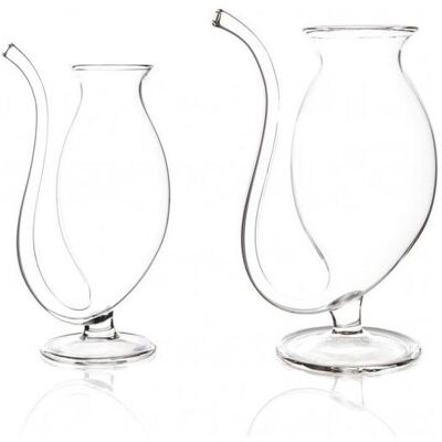 100% Chef Cat Cup glas op voet met tuit 8 cm 350 ml glas, Trinkgläser, Transparent 100% Chef Cat Cup glas op voet met tuit 8 cm 350 ml glas, Trinkgläser, Transparent