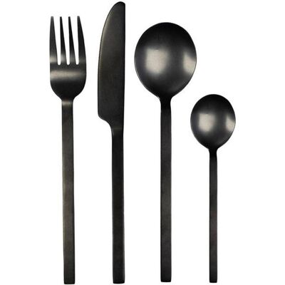 leef Leeff Charlot bestekcassette 4-persoons rvs zwart 16-delig (18470), Besteck, Schwarz leef Leeff Charlot bestekcassette 4-persoons rvs zwart 16-delig (18470), Besteck, Schwarz