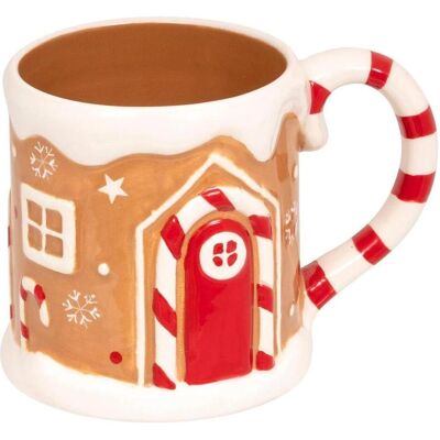 Atmosphera Kubek świąteczny, dom z piernika, 500 ml, Tasse, Mehrfarbig Atmosphera Kubek świąteczny, dom z piernika, 500 ml, Tasse, Mehrfarbig