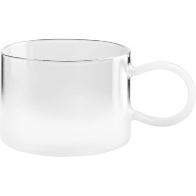ASA Selection opal Tasse mit weissen Henkel 0,35l, Tasse, Transparent ASA Selection opal Tasse mit weissen Henkel 0,35l, Tasse, Transparent