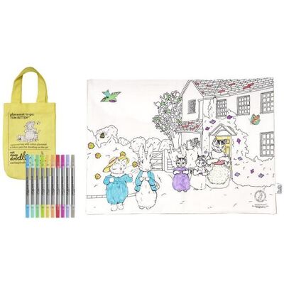 Eat Sleep Doodle, Tischset, Tom-Kitten-Tischset und 10 Marker (1 Stk., 47 x 33 cm) Eat Sleep Doodle, Tischset, Tom-Kitten-Tischset und 10 Marker (1 Stk., 47 x 33 cm)