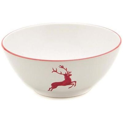 Gmundner Keramik Rubinroter Hirsch Schüssel (Ø 27cm), Schüssel + Schale, Rot Gmundner Keramik Rubinroter Hirsch Schüssel (Ø 27cm), Schüssel + Schale, Rot