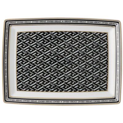 Versace, Serviergeschirr, La Greca - Signature Black - Platte 18 cm Versace, Serviergeschirr, La Greca - Signature Black - Platte 18 cm