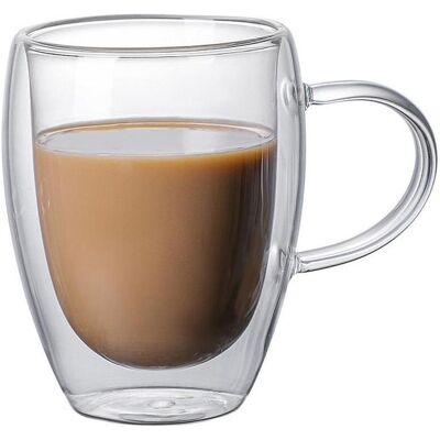 Bdt Doppelwandige Thermoglastasse Tasse, Borosilikatglas, 250 ml, spülmaschinengeeignet, Tasse, Transparent Bdt Doppelwandige Thermoglastasse Tasse, Borosilikatglas, 250 ml, spülmaschinengeeignet, Tasse, Transparent
