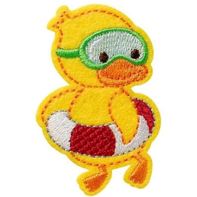 Mono Quick Ente mit Schwimmreifen, Applikationen, Mehrfarbig, Gelb Mono Quick Ente mit Schwimmreifen, Applikationen, Mehrfarbig, Gelb