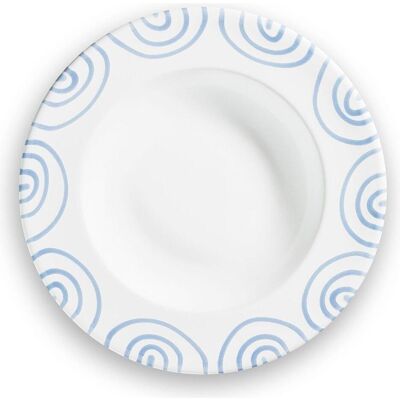 Gmundner Keramik Blaugeflammt, Suppenteller Gourmet (Ø 24cm), Teller, Blau Gmundner Keramik Blaugeflammt, Suppenteller Gourmet (Ø 24cm), Teller, Blau