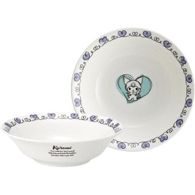 Studio Ghibli Sanrio Bone China Schüssel Kuromi, Schüssel + Schale, Mehrfarbig Studio Ghibli Sanrio Bone China Schüssel Kuromi, Schüssel + Schale, Mehrfarbig