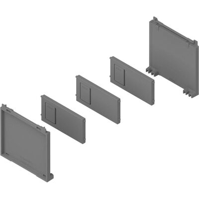 Blum Flaschenset AMBIA-LINE 100 für Frontschubkasten, Besteckkasten, Grau Blum Flaschenset AMBIA-LINE 100 für Frontschubkasten, Besteckkasten, Grau