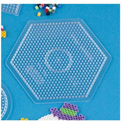 Hama Serviergeschirr, Platte 15cm 6-eckig transparent Hama Serviergeschirr, Platte 15cm 6-eckig transparent