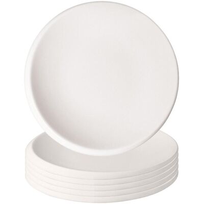 Villeroy & Boch NewMoon Brotteller - 6 Stück, Weiss Villeroy & Boch NewMoon Brotteller - 6 Stück, Weiss