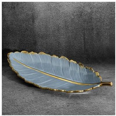 Eurofirany C / HIRAL / 3 / PAT / 04 53X23X7 Blau + PLN, Teller, Gold, Blau Eurofirany C / HIRAL / 3 / PAT / 04 53X23X7 Blau + PLN, Teller, Gold, Blau