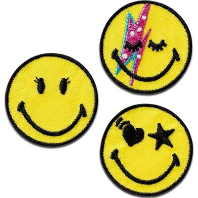 Mono Quick Smiley Rock 3 Stck, Applikationen, Gelb Mono Quick Smiley Rock 3 Stck, Applikationen, Gelb