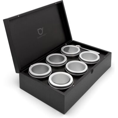 Bredemeijer - Bambus - Schwarz - 6 Dosen - Teebox Bredemeijer - Bambus - Schwarz - 6 Dosen - Teebox