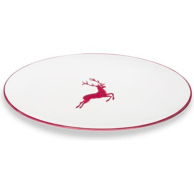Gmundner Keramik, Serviergeschirr, Bordeauxr. Hirsch, Platte oval (28x21cm) Gmundner Keramik, Serviergeschirr, Bordeauxr. Hirsch, Platte oval (28x21cm)