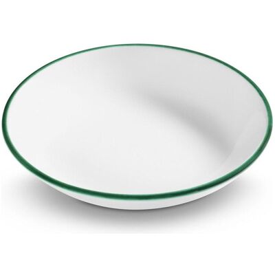 Gmundner Keramik Grüner Rand Suppenteller Cup (Ø 20cm), Teller Gmundner Keramik Grüner Rand Suppenteller Cup (Ø 20cm), Teller
