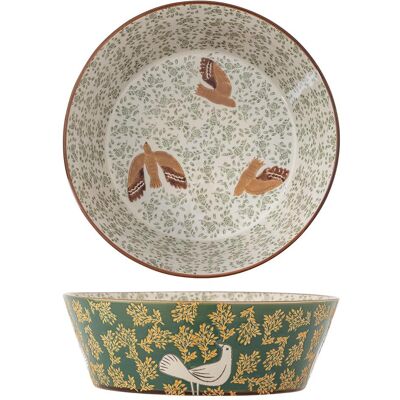 Bloomingville - Hezha Bowl - Green - Stoneware, Schüssel + Schale, Grün Bloomingville - Hezha Bowl - Green - Stoneware, Schüssel + Schale, Grün
