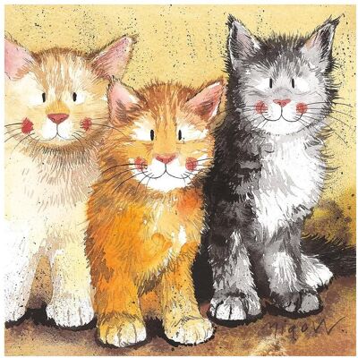 Teka, Untersetzer, Tassenuntersetzer C18 Drei Katzen Teka, Untersetzer, Tassenuntersetzer C18 Drei Katzen