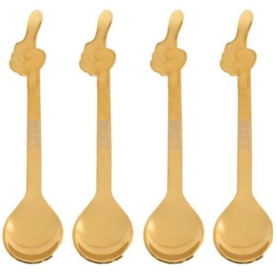 Bialetti Löffel 4 Stück, Goldfarbig, Materialtyp: Kunststoff, Besteck, Gold Bialetti Löffel 4 Stück, Goldfarbig, Materialtyp: Kunststoff, Besteck, Gold