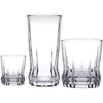 Hermia Gaia 18 Glass Set 18 Pieces, Trinkgläser, Transparent Hermia Gaia 18 Glass Set 18 Pieces, Trinkgläser, Transparent