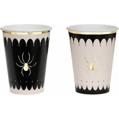 Partydeco, Einweggeschirr, Einweggeschirr Becher Spinnen 400 ml, 6 Stück (6x) Partydeco, Einweggeschirr, Einweggeschirr Becher Spinnen 400 ml, 6 Stück (6x)