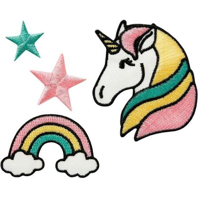 Mono Quick Einhorn, Applikationen, Mehrfarbig Mono Quick Einhorn, Applikationen, Mehrfarbig