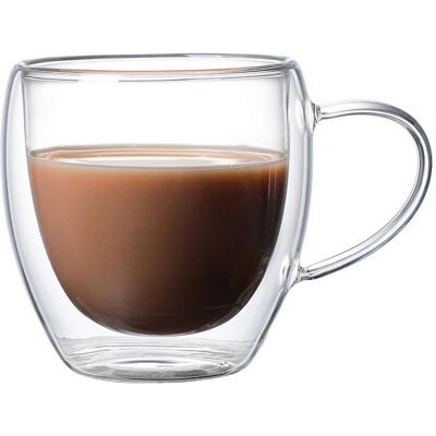 Bdt Doppelwandige Thermoglastasse Tasse, Borosilikatglas, 150 ml, spülmaschinengeeignet, Tasse, Transparent Bdt Doppelwandige Thermoglastasse Tasse, Borosilikatglas, 150 ml, spülmaschinengeeignet, Tasse, Transparent