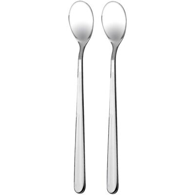 6x Metaltex Latte Macchiatolöffel, Besteck, Silber 6x Metaltex Latte Macchiatolöffel, Besteck, Silber