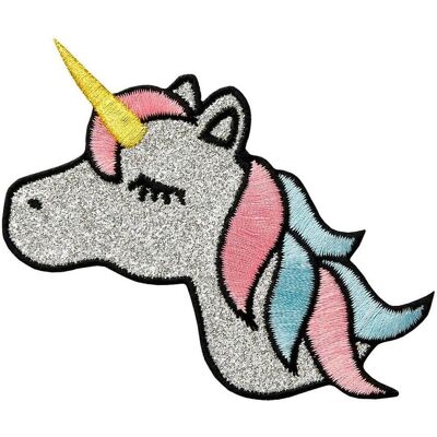 Mono Quick Einhorn, Applikationen, Silber Mono Quick Einhorn, Applikationen, Silber