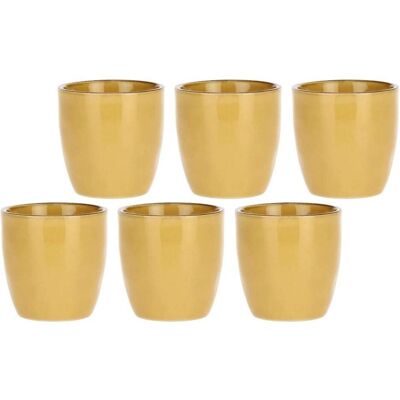 Rose Tulipani ROSE&TULIPANI CONCERTO OCRA Set mit 6 Kaffeetassen 100 ml, Tasse, Mehrfarbig Rose Tulipani ROSE&TULIPANI CONCERTO OCRA Set mit 6 Kaffeetassen 100 ml, Tasse, Mehrfarbig