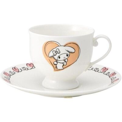 Studio Ghibli Sanrio Bone China Tasse und Teller Set My Melody, Tasse, Mehrfarbig Studio Ghibli Sanrio Bone China Tasse und Teller Set My Melody, Tasse, Mehrfarbig