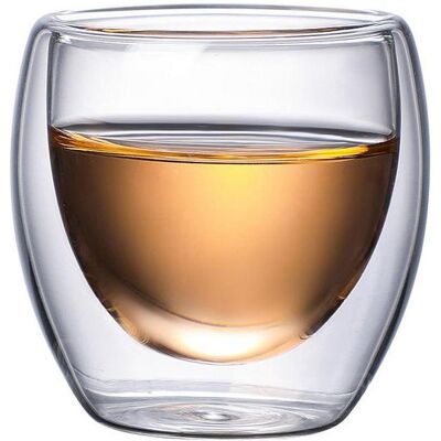Bdt Doppelwandiges Thermoglas, Glas, Borosilikatglas, 150 ml, spülmaschinengeeignet, Tasse, Transparent Bdt Doppelwandiges Thermoglas, Glas, Borosilikatglas, 150 ml, spülmaschinengeeignet, Tasse, Transparent