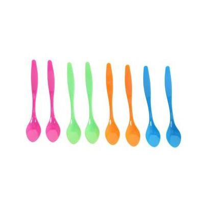 Löffel Aus Kunststoff, Sortierte Farben, 8Er-Set, Besteck, Mehrfarbig Löffel Aus Kunststoff, Sortierte Farben, 8Er-Set, Besteck, Mehrfarbig