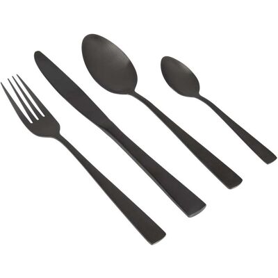 Gimex Besteck - - 16-Teilig, Besteck, Schwarz Gimex Besteck - - 16-Teilig, Besteck, Schwarz