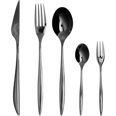 Beliani Farfalle, Besteck, Schwarz Beliani Farfalle, Besteck, Schwarz