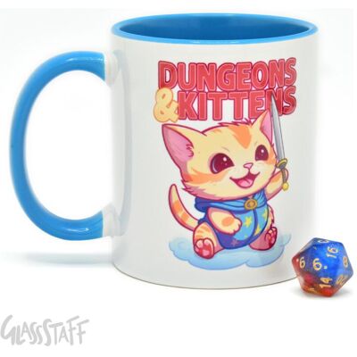 Glass Staff Glassstaff pack mug avec dés D20 Dungeons & Kittens, Tasse, Mehrfarbig Glass Staff Glassstaff pack mug avec dés D20 Dungeons & Kittens, Tasse, Mehrfarbig