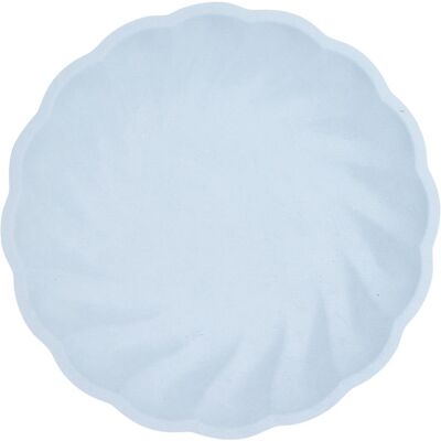 Amscan, Einweggeschirr, Teller Maxi Vert Decor rund hellblau (6x) Amscan, Einweggeschirr, Teller Maxi Vert Decor rund hellblau (6x)