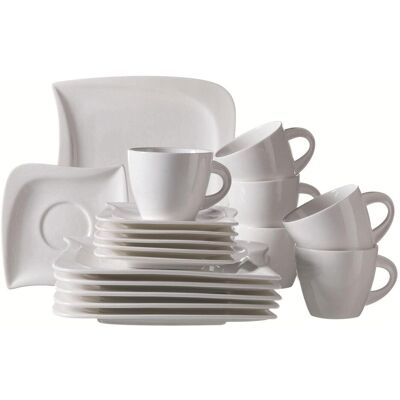 MÄSER La Musica Kaffeeservice - 18-tlg., Weiß, Porzellan, für 6 Personen MÄSER La Musica Kaffeeservice - 18-tlg., Weiß, Porzellan, für 6 Personen