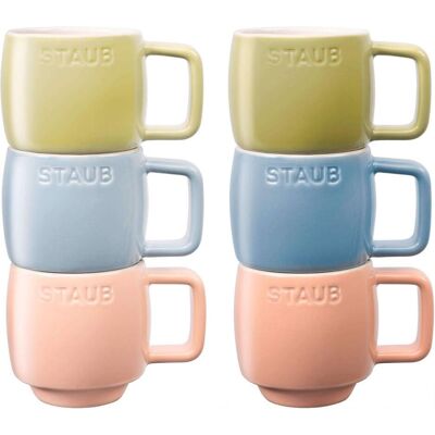 Staub Keramik 100ml Set mit 6 Tassen Staub Keramik 100ml Set mit 6 Tassen