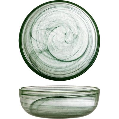 Bloomingville - Amelie Bowl - Green - Glass, Schüssel + Schale, Grün Bloomingville - Amelie Bowl - Green - Glass, Schüssel + Schale, Grün