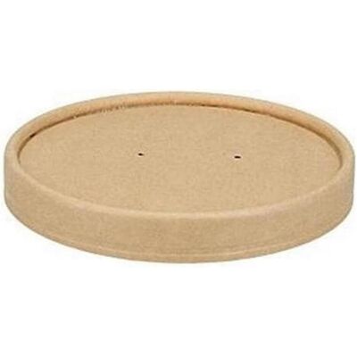 Verive Deckel für Bio Schale aus Pappe, Einwegbehälter, Braun Verive Deckel für Bio Schale aus Pappe, Einwegbehälter, Braun