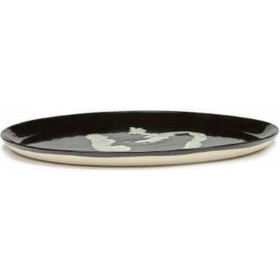 Serax, Serviergeschirr, Serving Plate Black Pepper White Feast Serax, Serviergeschirr, Serving Plate Black Pepper White Feast