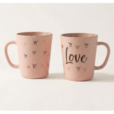 Hermia Love & Amour Mug Set (2 Pieces), Tasse, Rosa, Pink Hermia Love & Amour Mug Set (2 Pieces), Tasse, Rosa, Pink