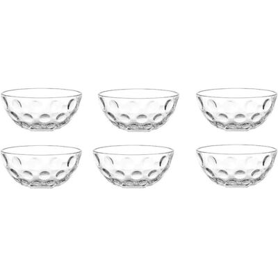 6x Leonardo Cucina Optic, Schüssel + Schale, Transparent 6x Leonardo Cucina Optic, Schüssel + Schale, Transparent